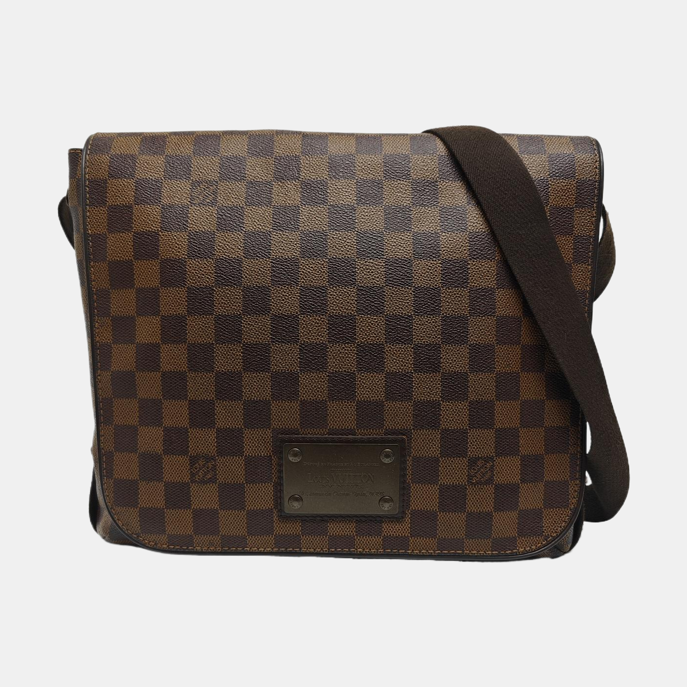 BROOKLYN Damier Ebene Coated Canvas Brown