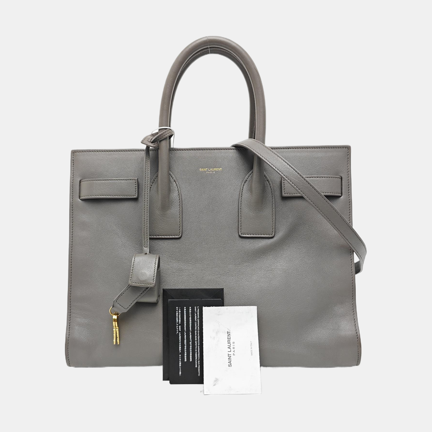 SAC DE JOUR Small Calfskin Gray
