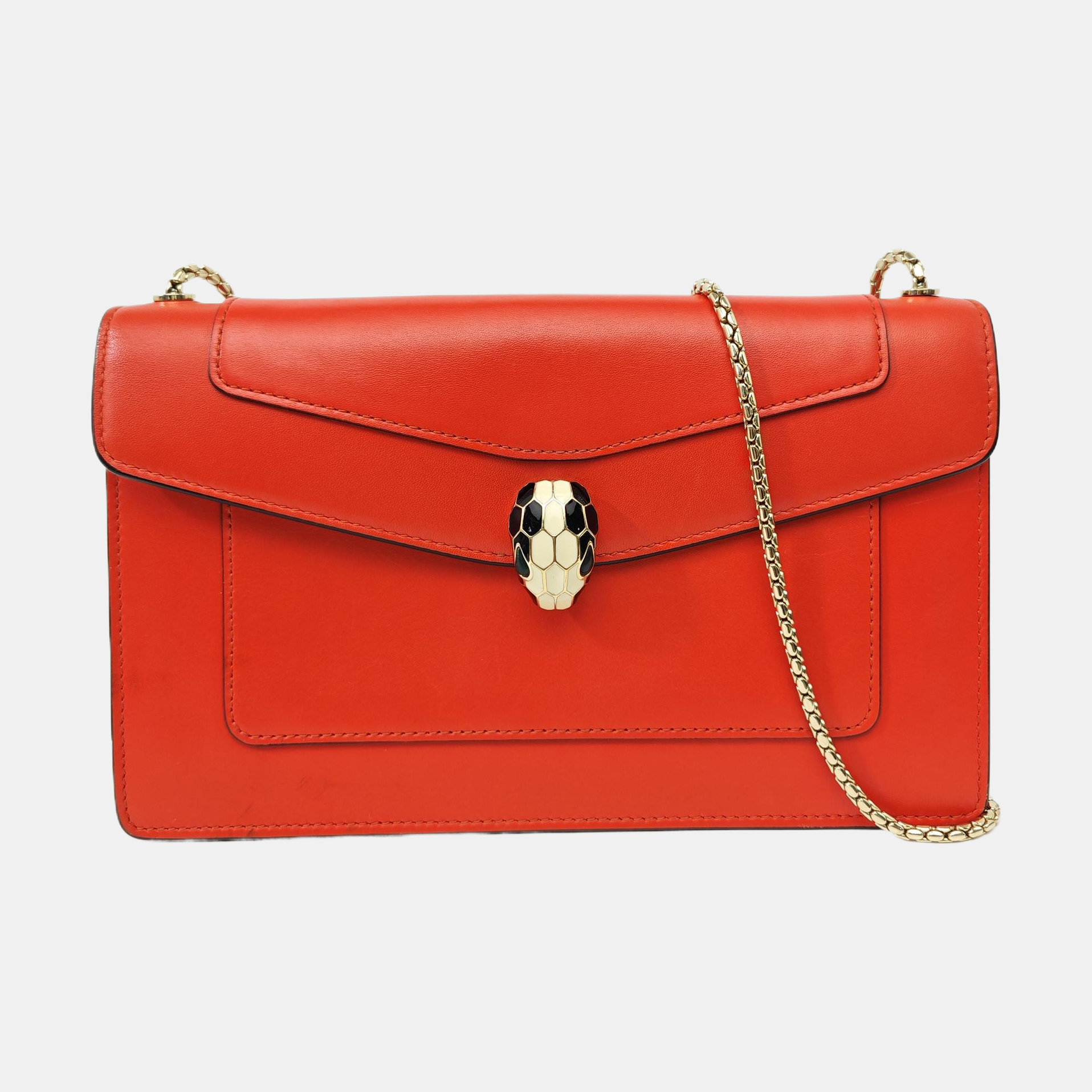 SERPENTI FOREVER Calfskin Orange