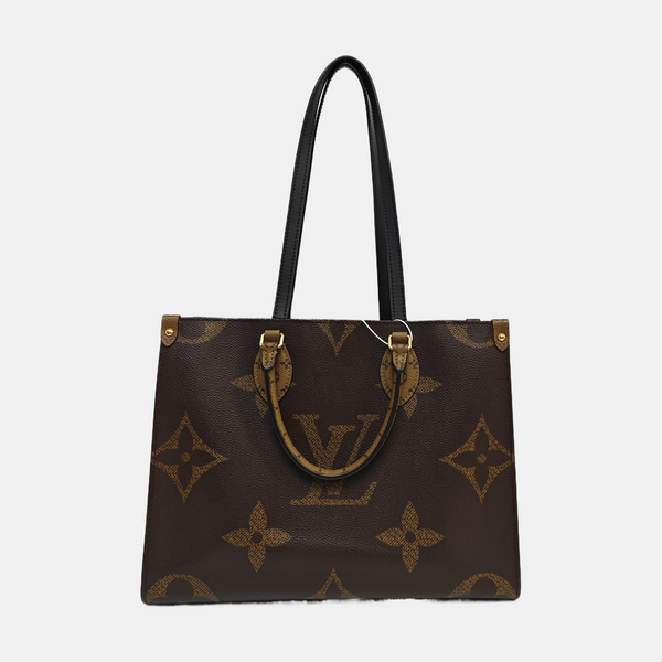 ONTHEGO MM Monogram Coated Canvas Brown