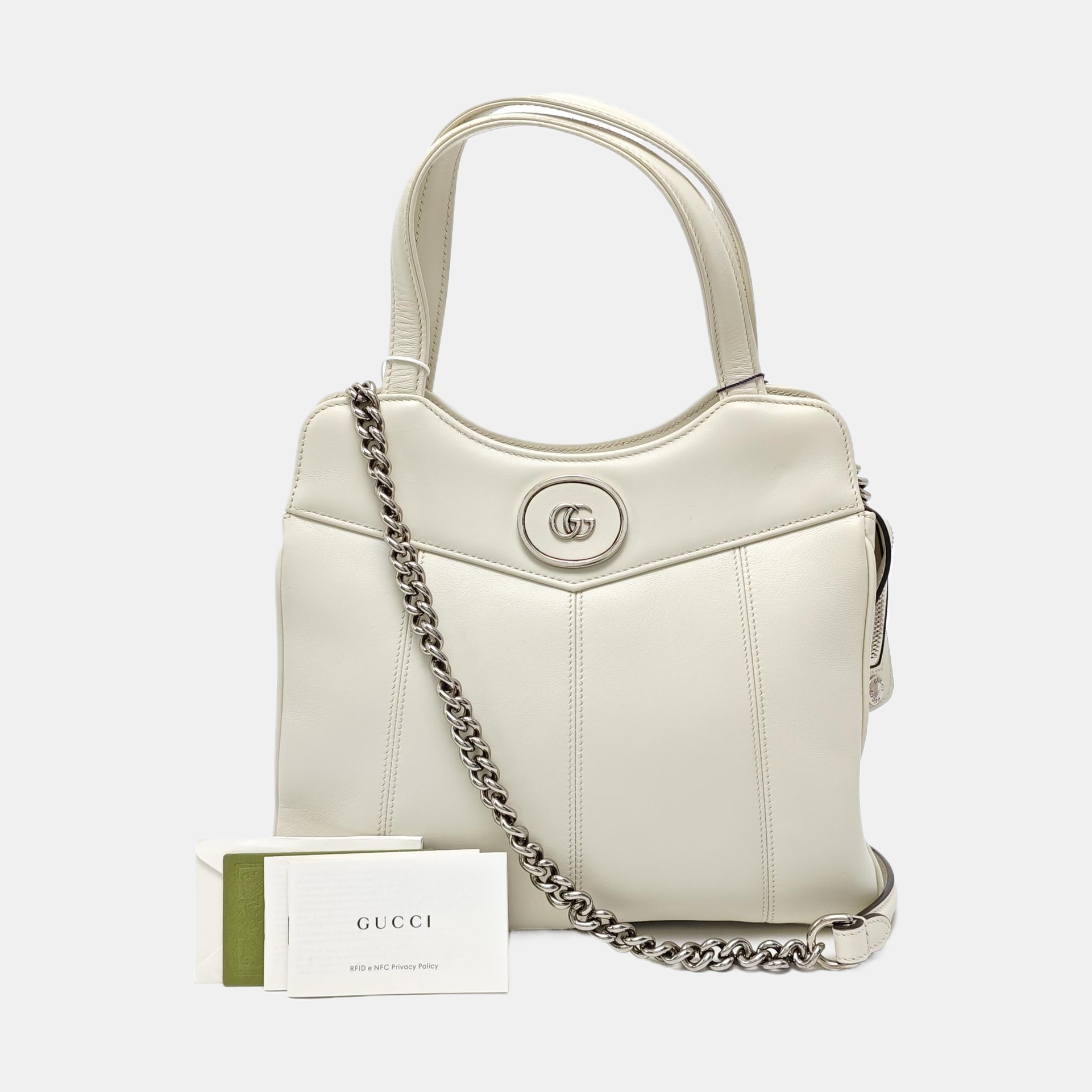 Calfskin Shoulder Bag White