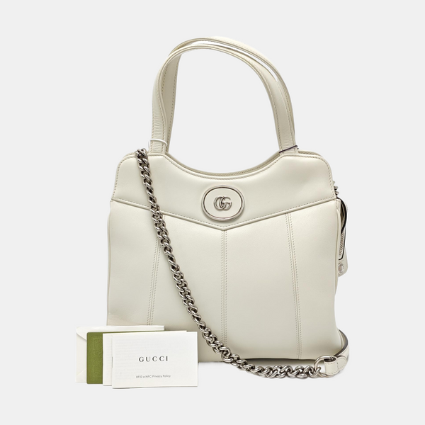 Calfskin Shoulder Bag White