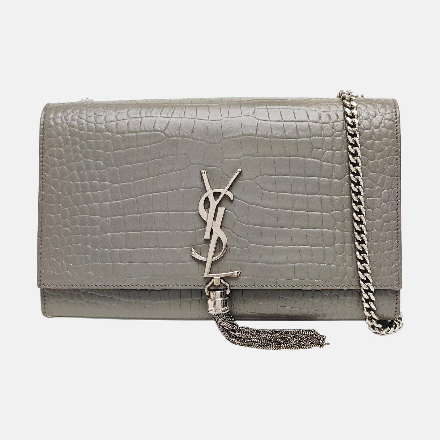 KATE Medium Calfskin Gray
