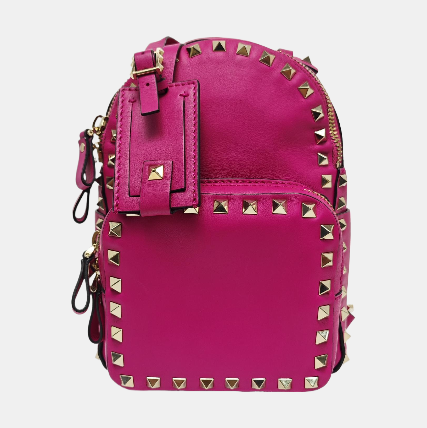 Rockstud Calfskin Red