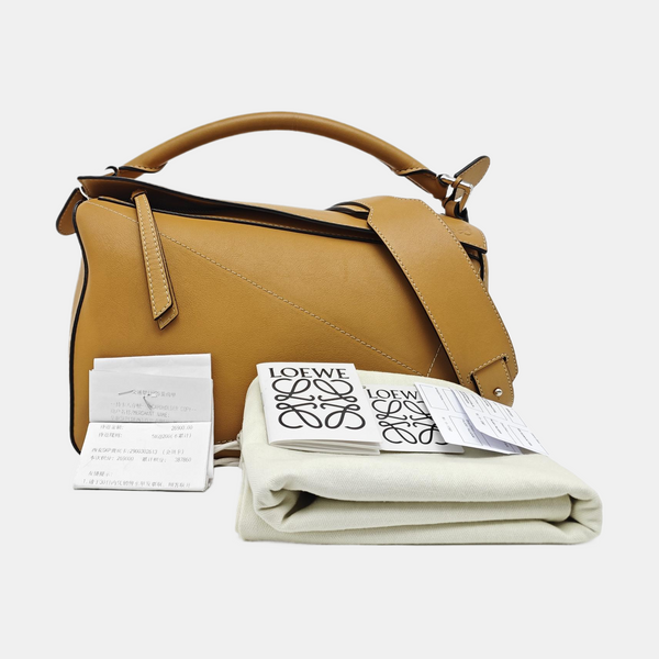 Puzzle Medium Calfskin Brown