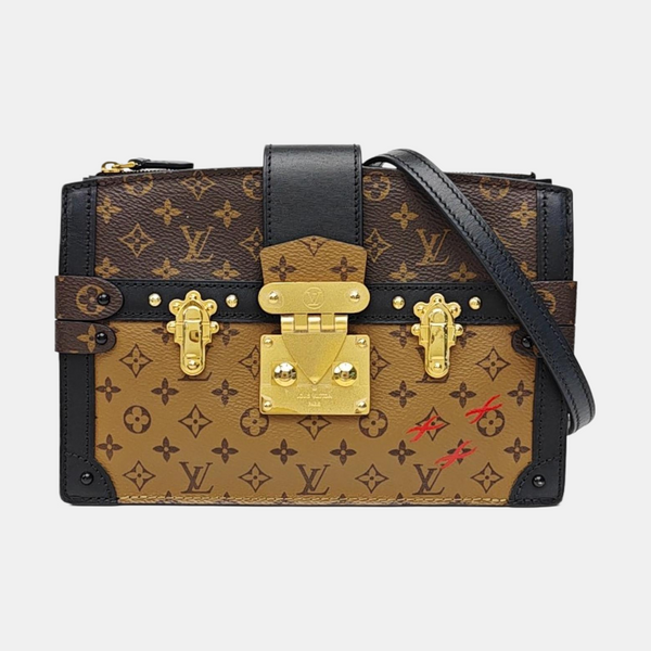 TRUNK Monogram Coated Canvas Brown