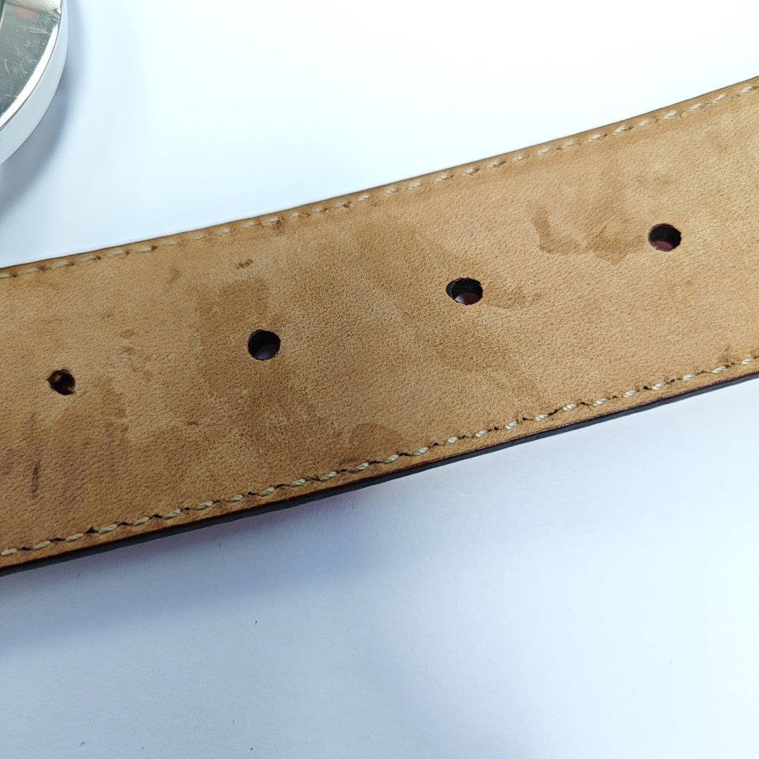 Leather Belt Orange