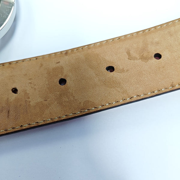 Leather Belt Orange