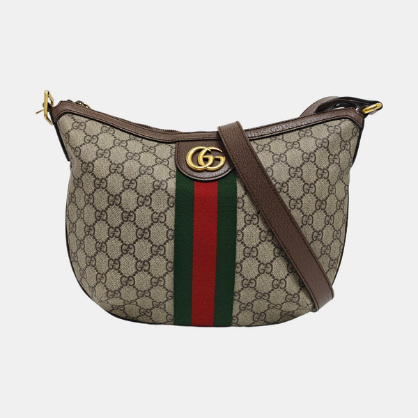 Authenticated pre-owned  Ophidia Small Monogram Coated Canvas Beige - Shoulder Bag at Looply