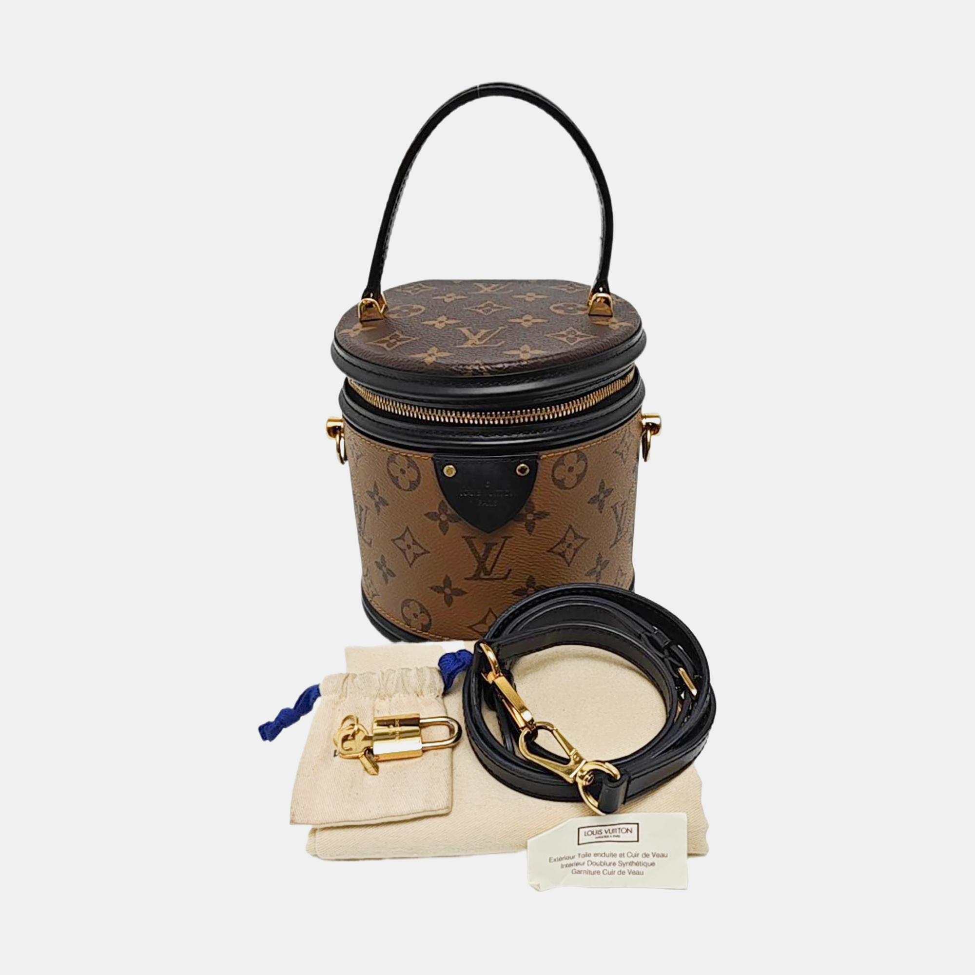CANNES PM Monogram Coated Canvas Brown