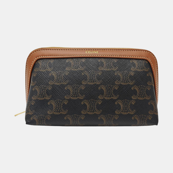 TRIOMPHE CANVAS Mini Coated Canvas Brown
