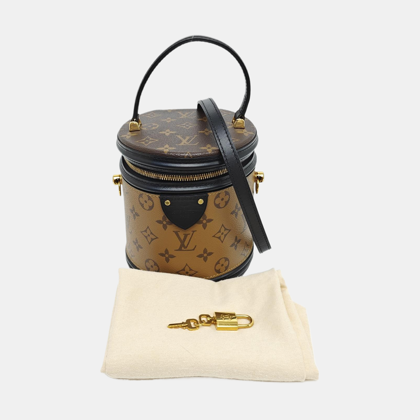CANNES PM Monogram Coated Canvas Brown