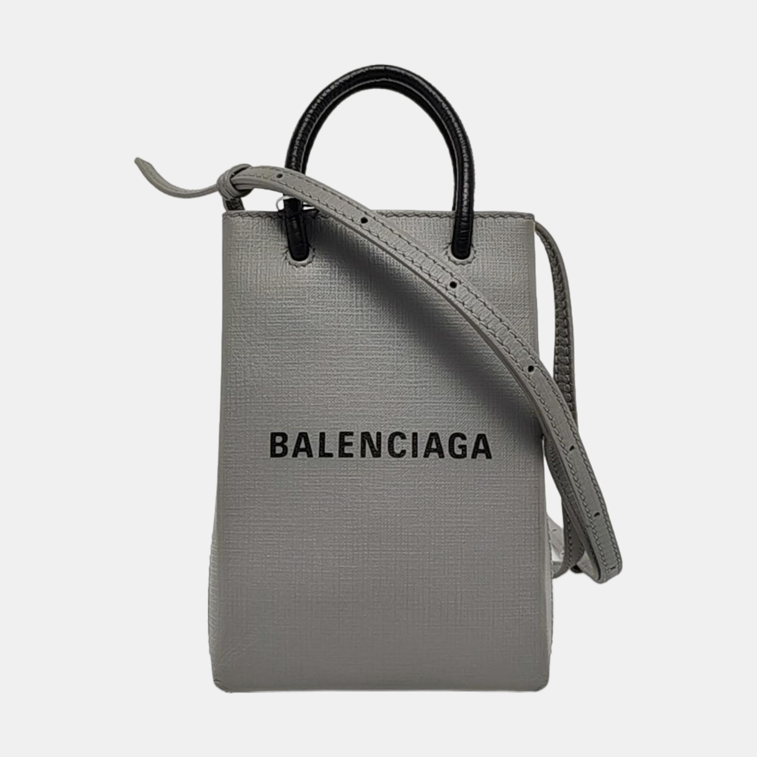 Shopping Bag Calfskin Gray