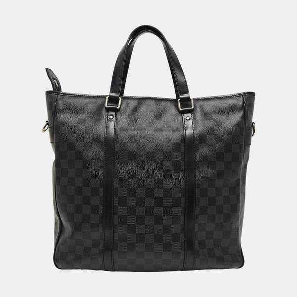 TADAO MM Damier Graphite Coated Canvas Gray