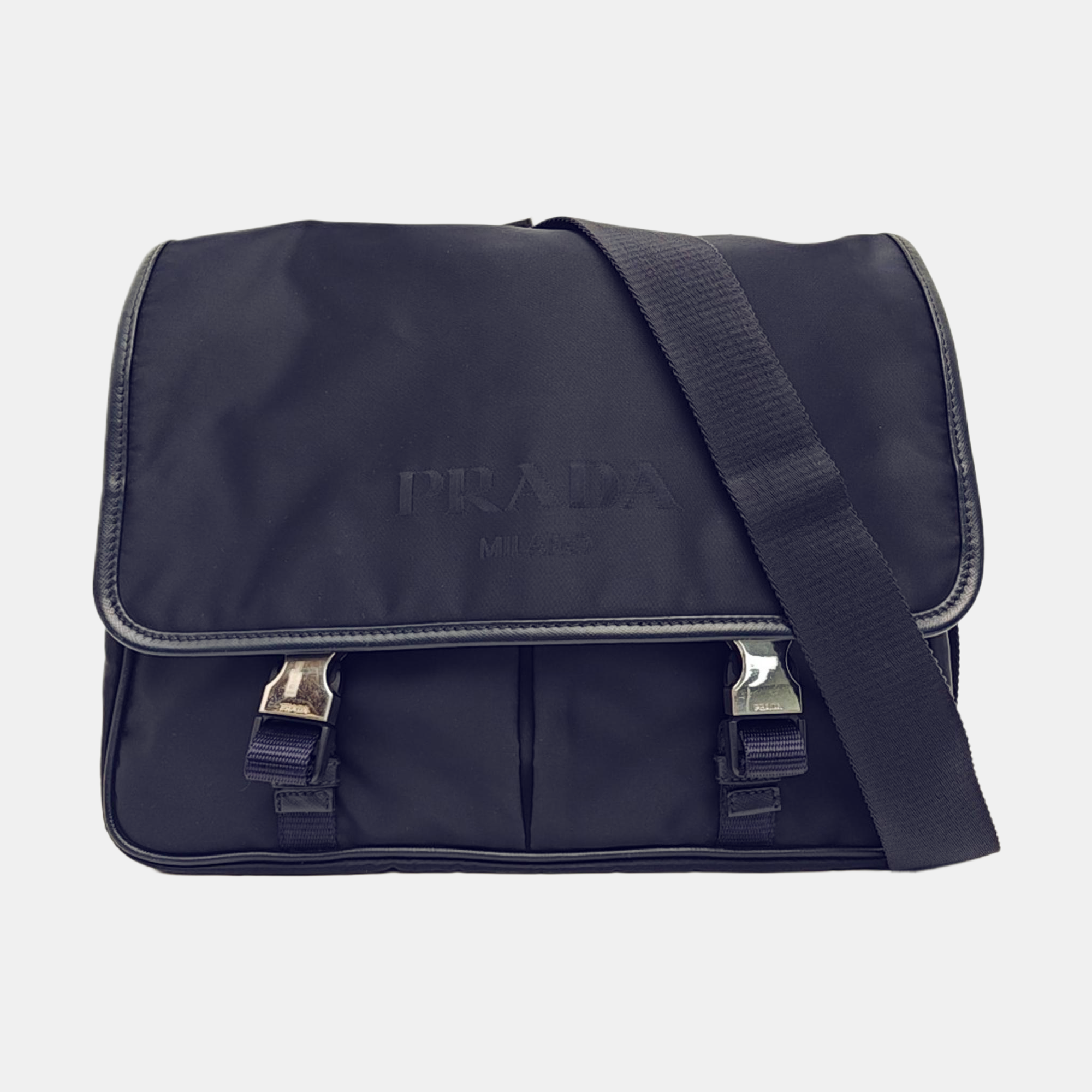 Nylon Shoulder Bag Blue