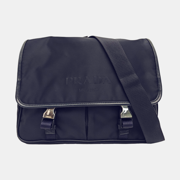 Nylon Shoulder Bag Blue