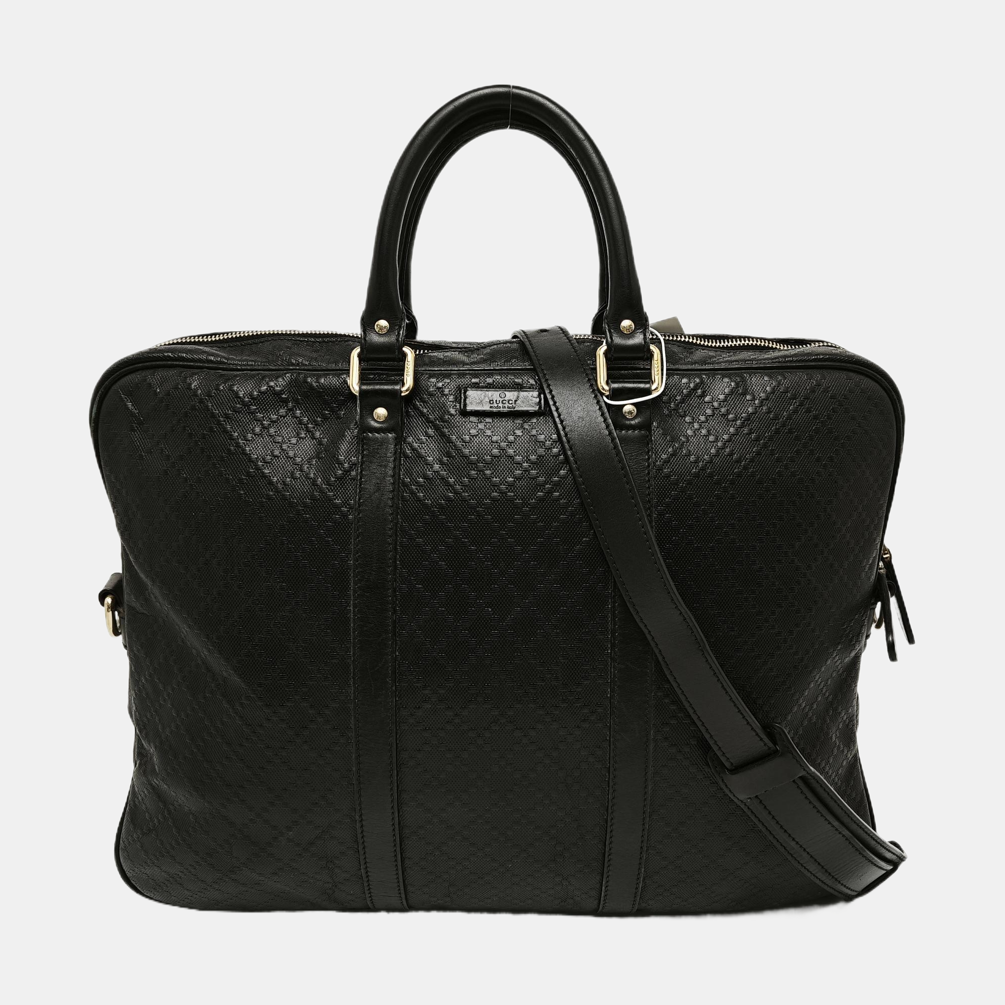 Diamante Quilted Calfskin Black