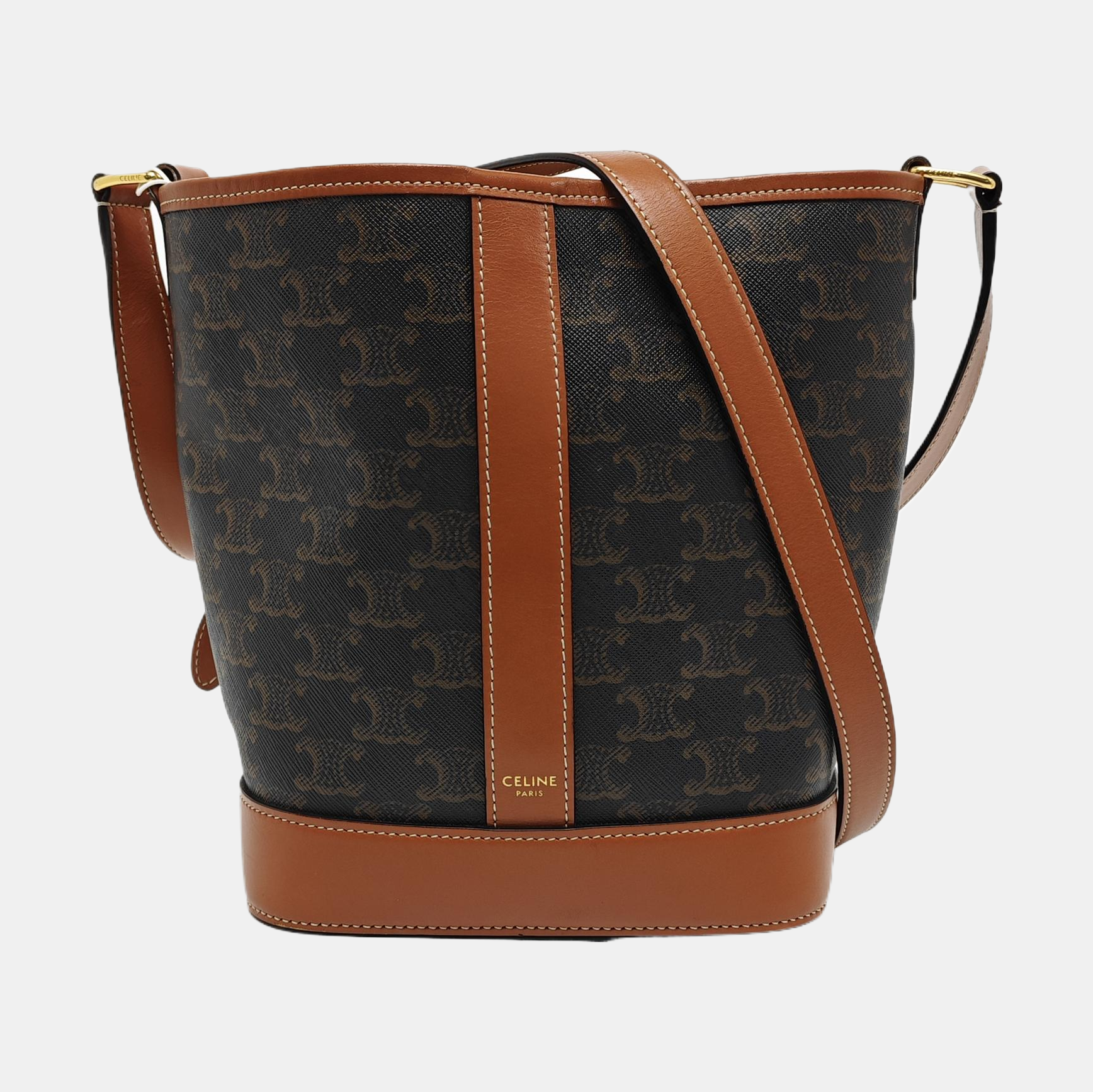 TRIOMPHE CANVAS Small Coated Canvas Brown