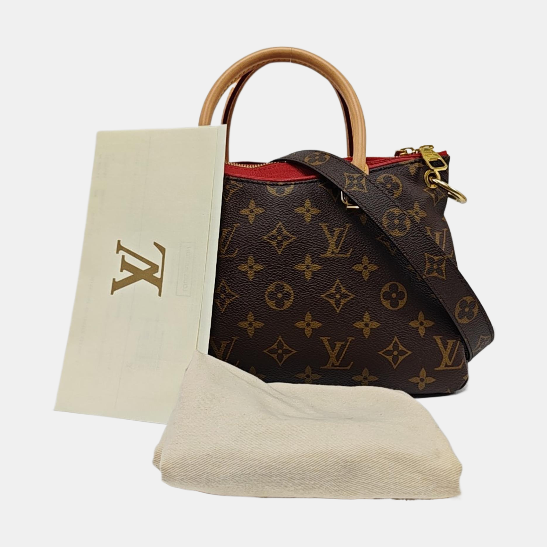 PALLAS BB Monogram Coated Canvas Brown