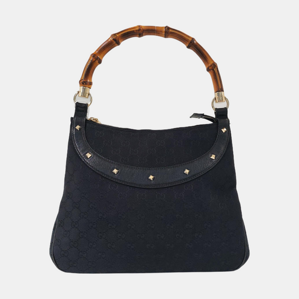 Anita Monogram Canvas Black