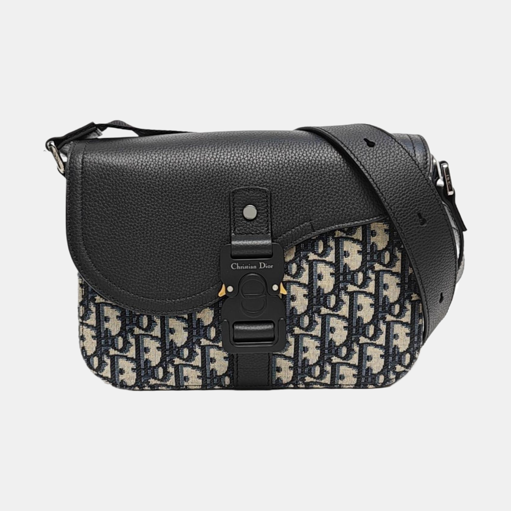 Saddle Mini Oblique Canvas Black