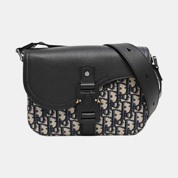 Saddle Mini Oblique Canvas Black