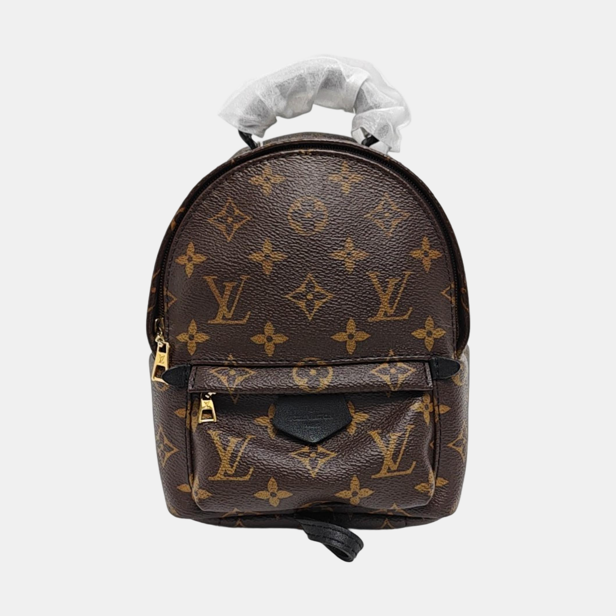 PALM SPRINGS Mini Monogram Coated Canvas Brown