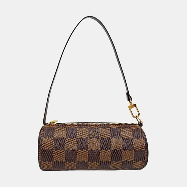 PAPILLON Mini Damier Ebene Coated Canvas Brown
