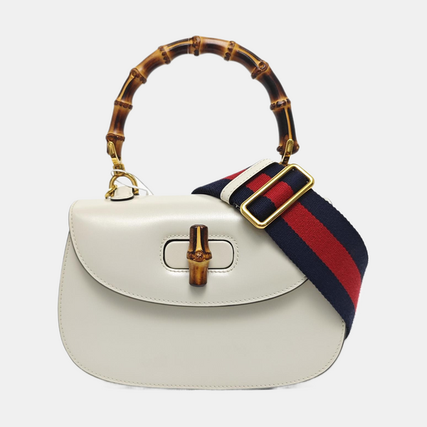Bamboo 1947 Small Calfskin White