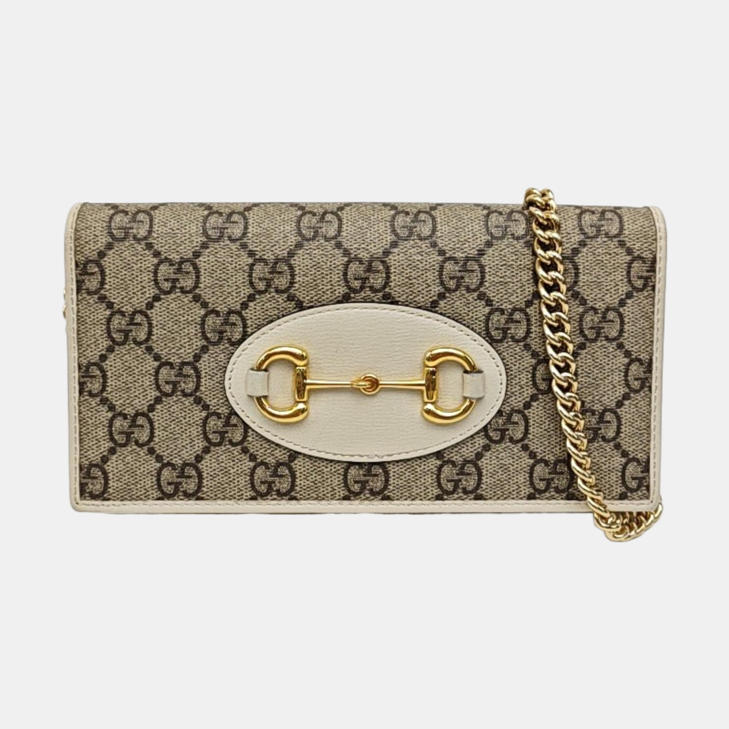 Horsebit 1955 WOC Monogram Coated Canvas Beige