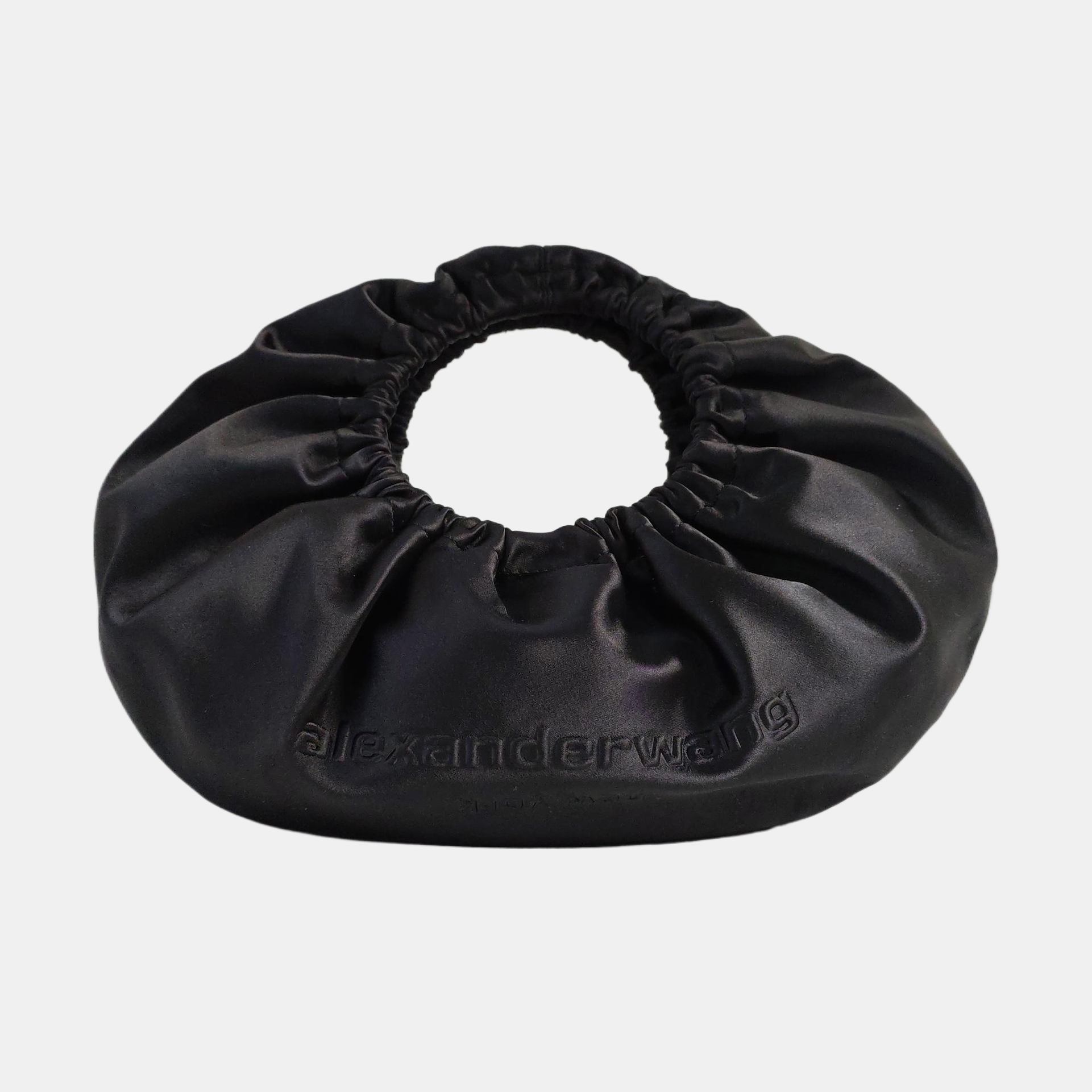 Fabric Top Handle Bag Small Black