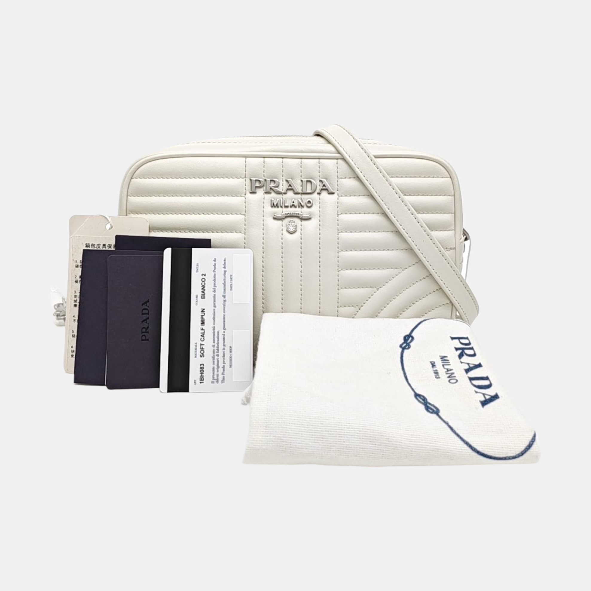 Diagramme Quilted Calfskin White