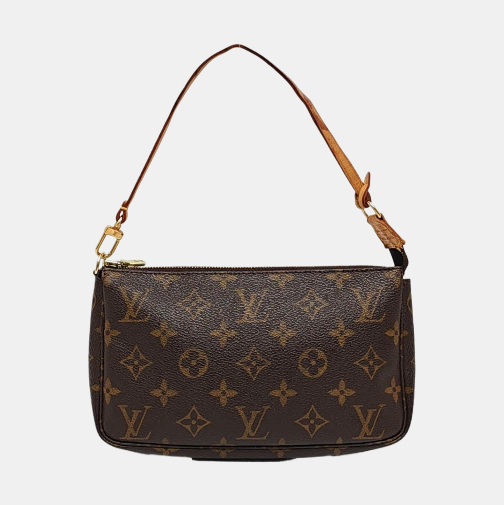 ACCESSOIRES Monogram Coated Canvas Brown