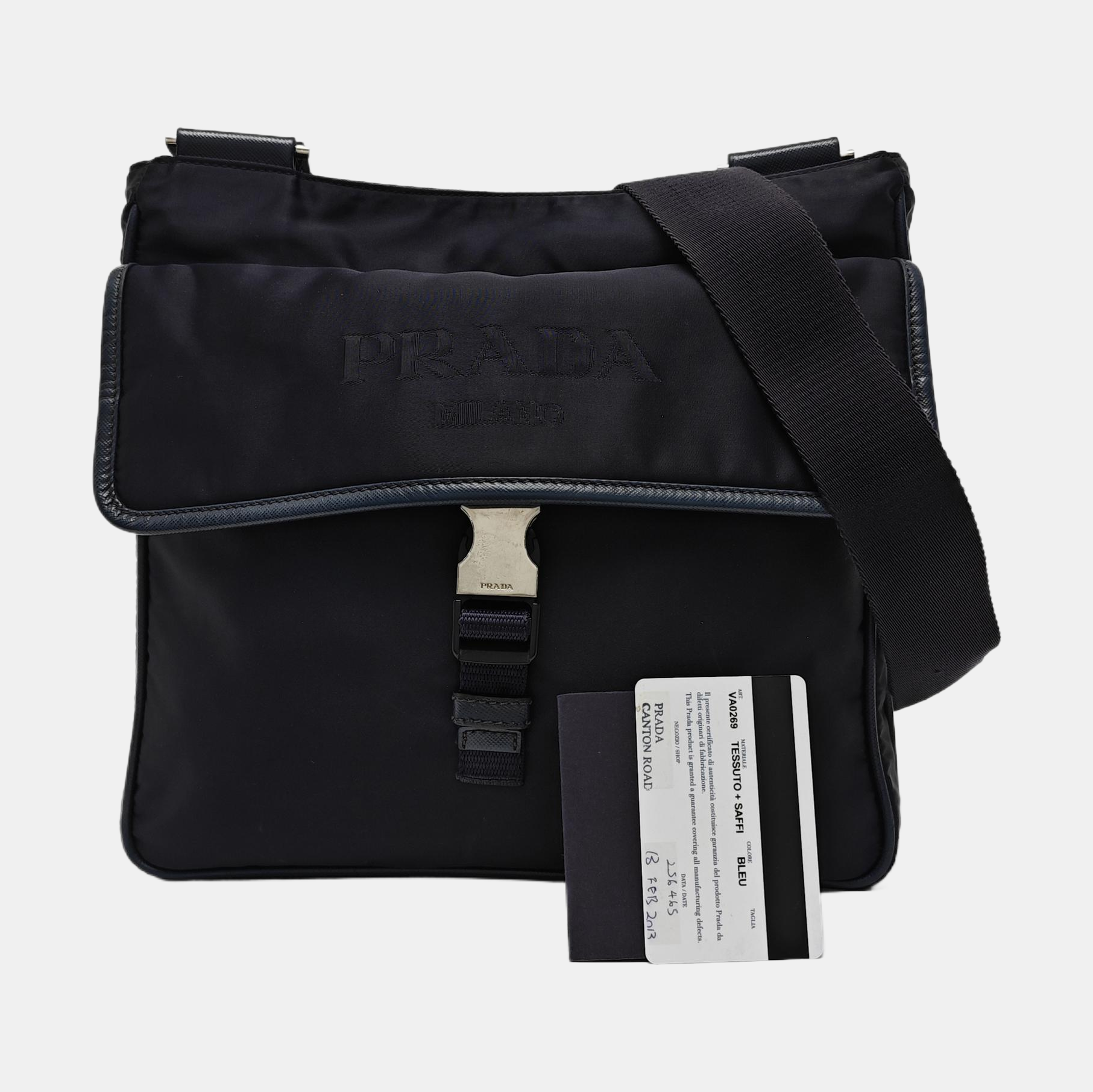 Vela Messenger Bag Nylon Blue