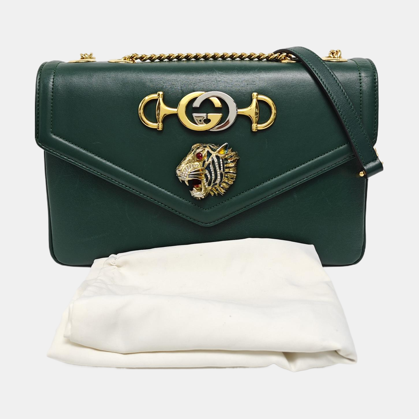 Rajah Medium Calfskin Green
