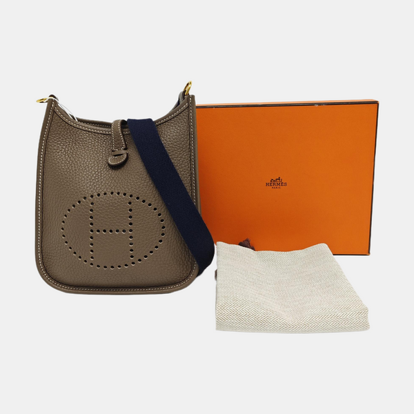 Authenticated pre-owned  Evelyne TPM Clemence Grey - Shoulder Bag at Looply