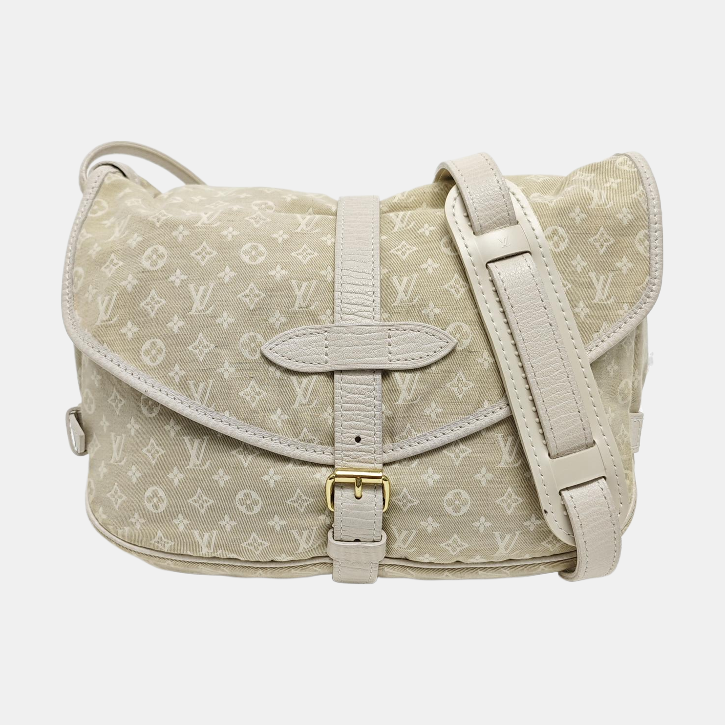SAUMUR 28 Monogram Canvas Beige