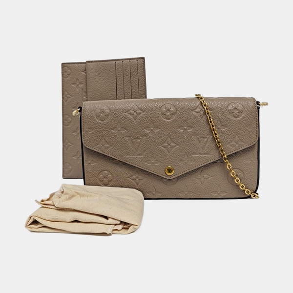 FÉLICIE Monogram Calfskin Gray
