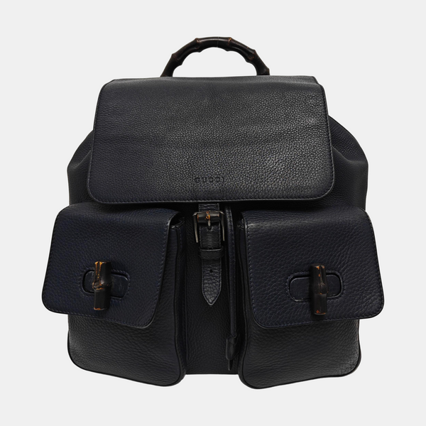 Bamboo 1947 Medium Calfskin Blue
