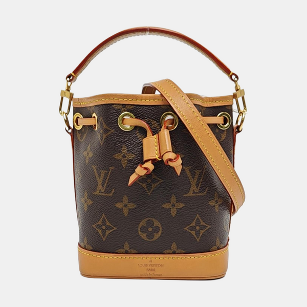 NOÉ Nano Monogram Coated Canvas Brown