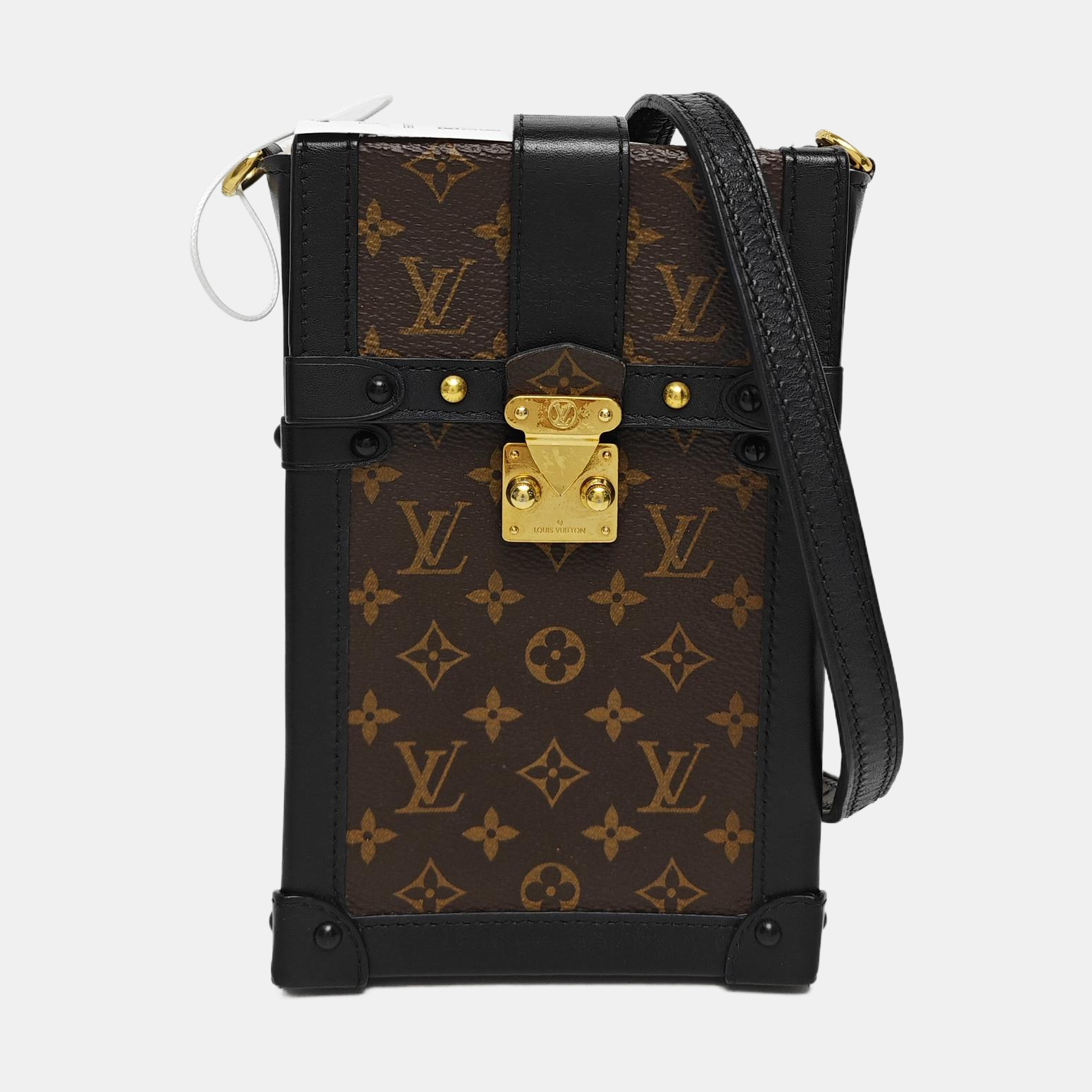 TRUNK Monogram Coated Canvas Brown