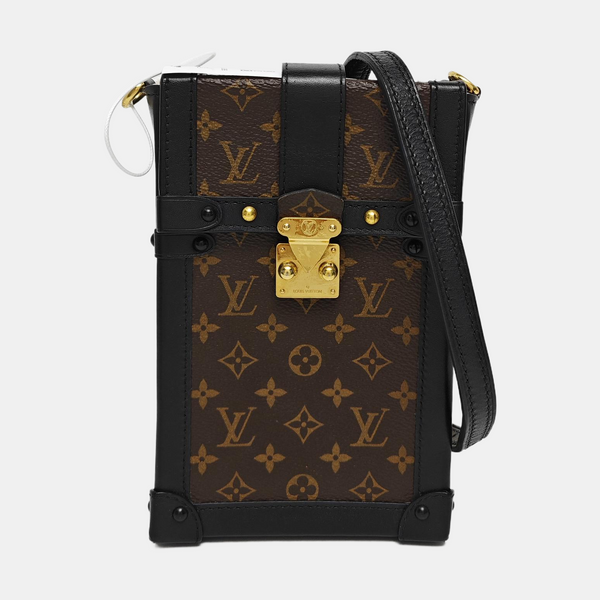 TRUNK Monogram Coated Canvas Brown
