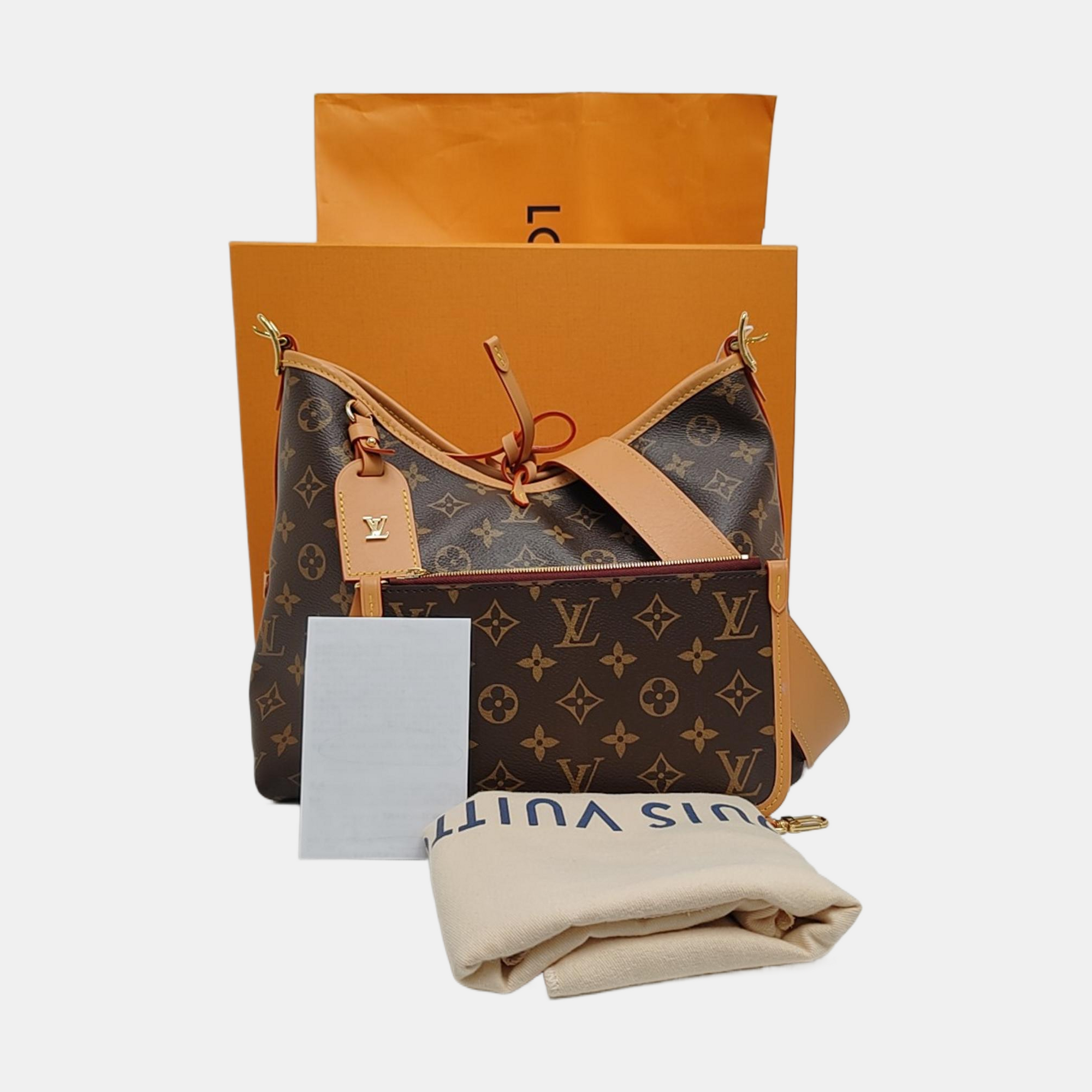 CARRYALL PM Monogram Coated Canvas Brown