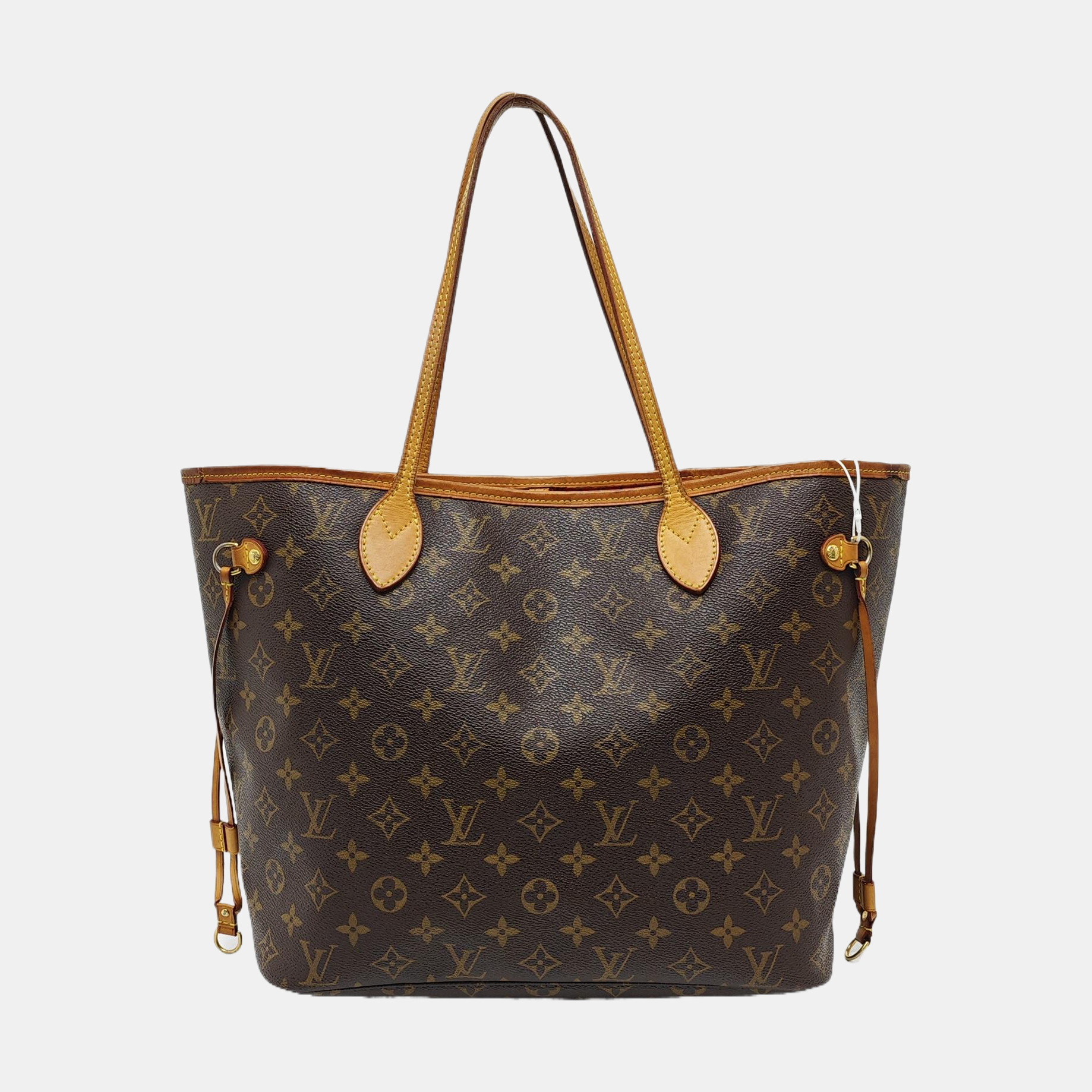NEVERFULL MM Monogram Coated Canvas Brown