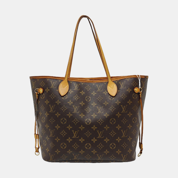 NEVERFULL MM Monogram Coated Canvas Brown