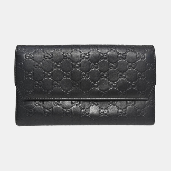 Monogram Calfskin Clutch Black
