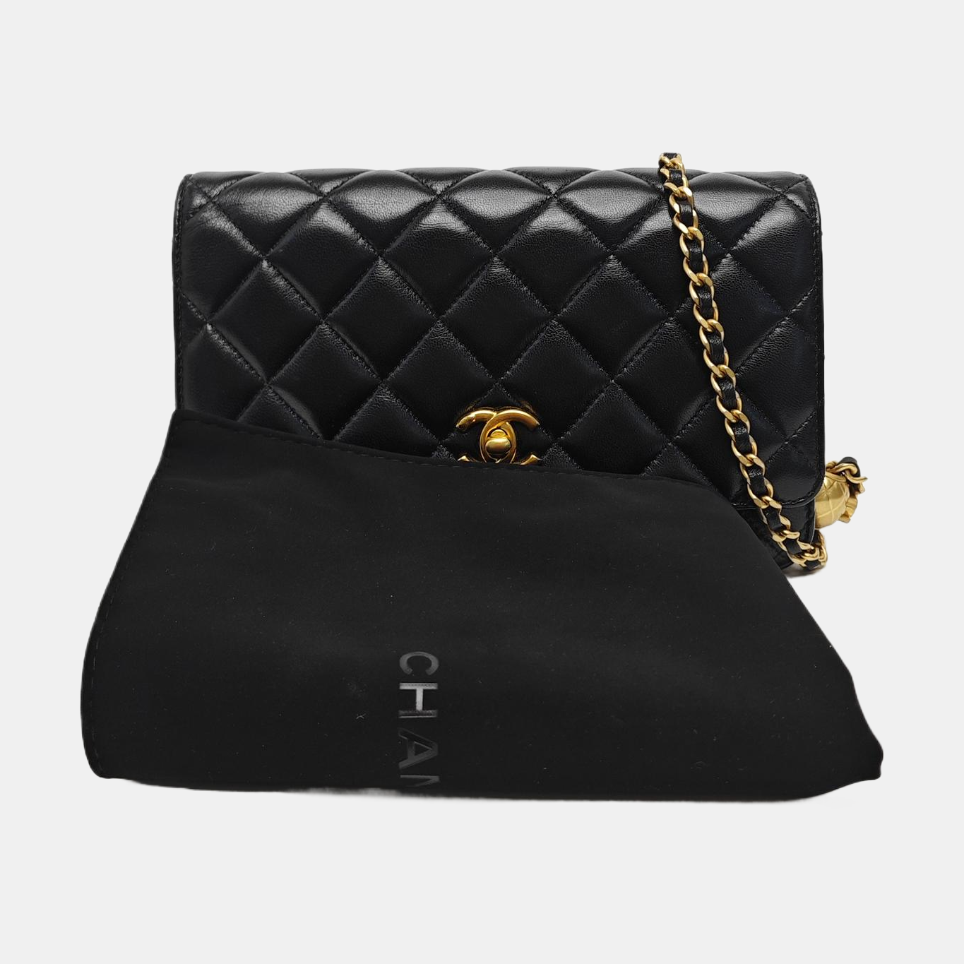 TRENDY CC Quilted Lambskin Black