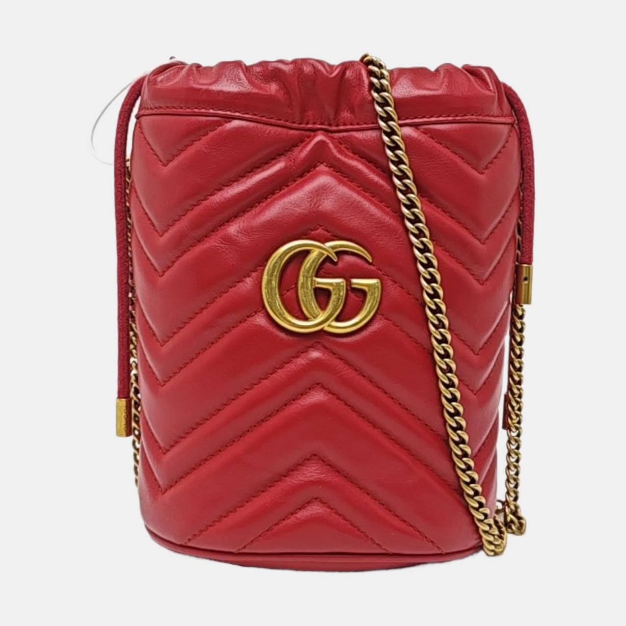GG Marmont Mini Quilted Leather Red