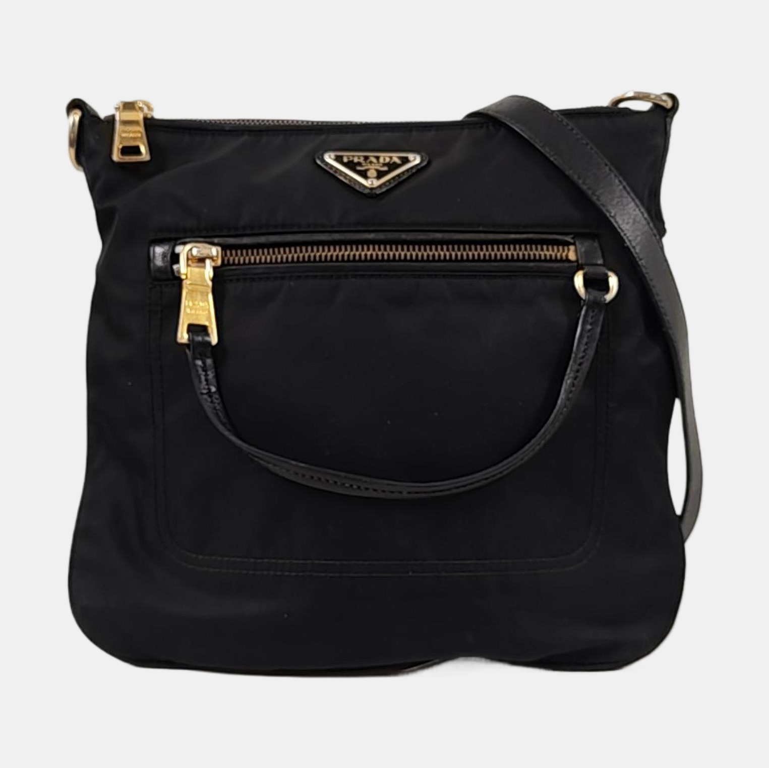 Nylon Crossbody Bag Nylon Black