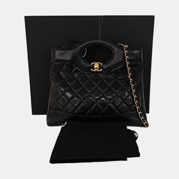 CHANEL 31 Mini Quilted Lambskin Black